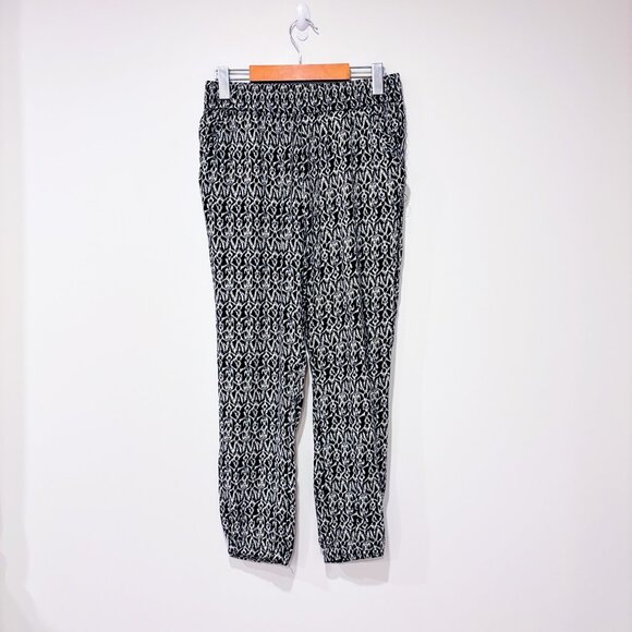 SIMONS Black & White Printed Lightweight Pants | Small * - Picture 5 of 9